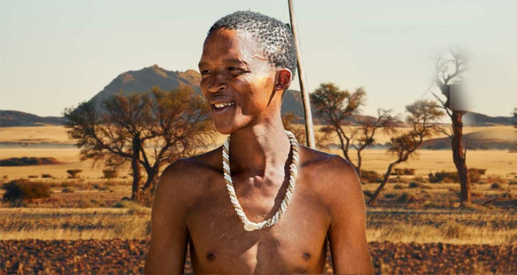 Seaworld Song The Child Inside - Picture of South African Bushman Koi San warrior